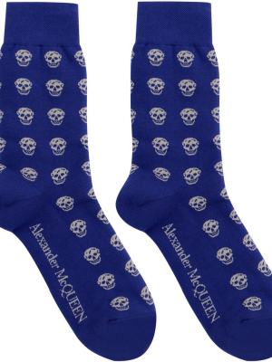 Alexander Mcqueen Allover Skull Socks