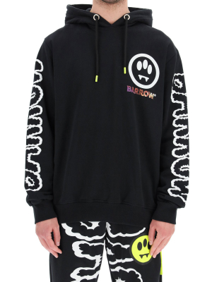 Barrow Logo Printed Straight Hem Hoodie