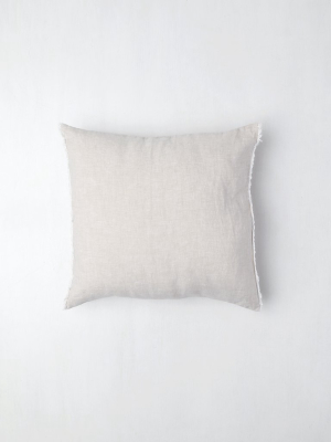 Small Stonewashed Natural Linen Pillow