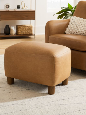 Teddy Leather Club Ottoman