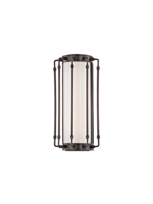 Hudson Valley Lighting Hyde Park Sconce - Old Bronze & Opal