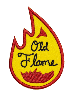 Old Flame Embroidered Patch