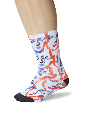 Women's Richard Haines' Faces Socks