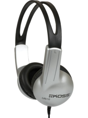 Koss Ur10 Stereo Headphone - Stereo - Silver - Mini-phone - Wired - 32 Ohm - 60 Hz 20 Khz - Over-the-head - Binaural - Supra-aural - 4 Ft Cable