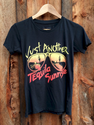 Tequila Sunrise Womens Tee Blk/multi