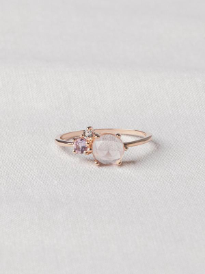 Jayne Ring: Rose Quartz (rose Gold)