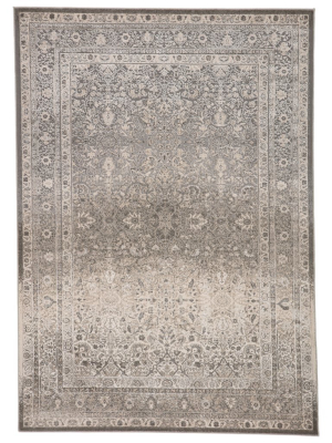 Vibe By Jaipur Living Safiyya Oriental Gray/ White Runner Rug (2'2"x8')