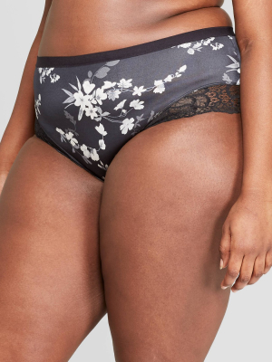 Women's Plus Size Micro Briefs With Lace Trim - Auden™