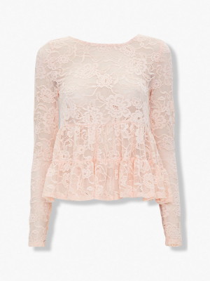 Lace Tiered Top