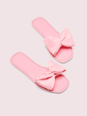 Bikini Bow Slide Sandals