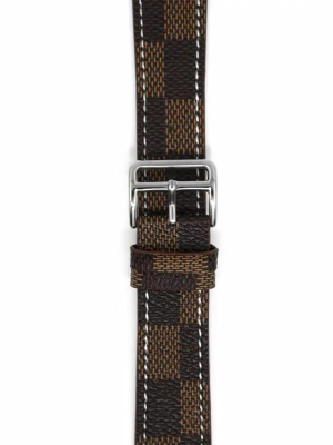'mary' Checked Canvas Apple Watch Strap (4 Colors)