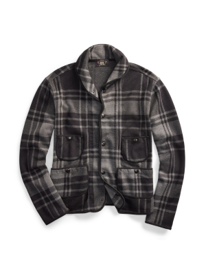 Plaid Knit Jacquard Jacket