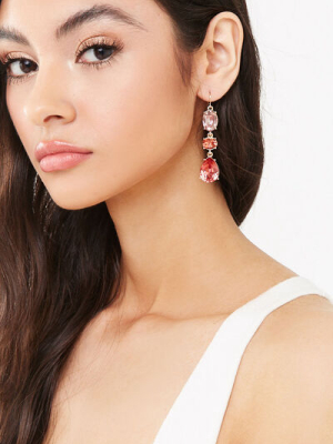 Faux Gem Drop Earrings