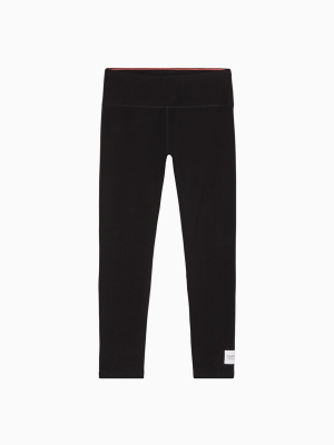 Performance Logo Patch High Waist Full Length Leggings