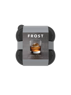 Frost Silicone Round Ice Cube Tray Gray