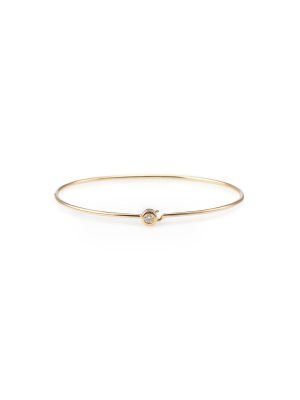 Single Stone Latch Bangle