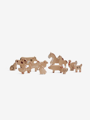 Wooden Animals Play Set - Farm