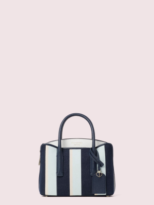 Margaux Canvas Stripe Mini Satchel