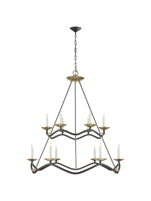 Choros Two-tier Chandelier In Various Colors