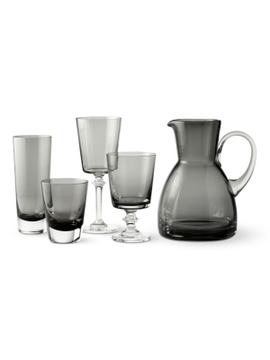 Williams Sonoma Smoke Grey Glassware Collection