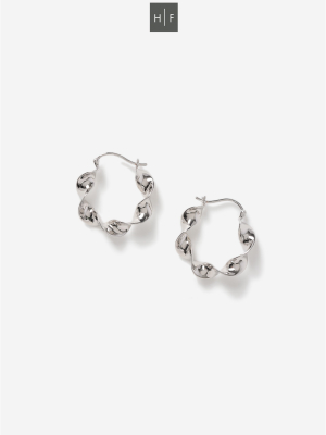 **twist Hoop Earrings