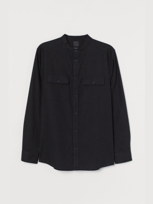 Regular Fit Henley Shirt