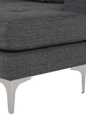 Nuevo Colyn Sectional Sofa - Dark Grey Tweed