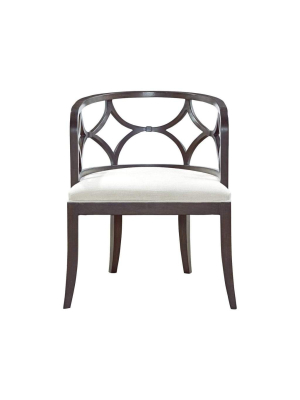 Alchemy Living Whitworth Accent Chair - White And Brown