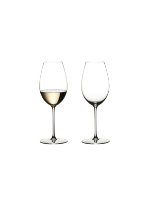 Riedel 6449/33 Veritas Crystal Dishwasher Safe Sauvignon Blanc White Wine Glass (2 Pack)