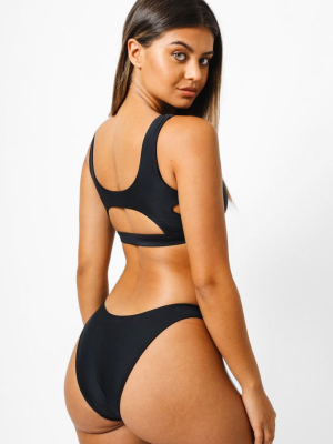 Shelby Cheeky Bikini Bottom - Black