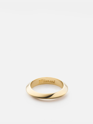 Cylinder Ring, Gold