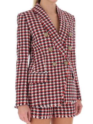 Balmain Houndstooth Tweed Blazer