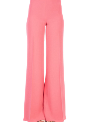 Elisabetta Franchi Logo Detail Wide Leg Trousers