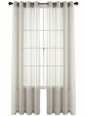 Goodgram Basic Home Grommet Top Single Sheer Window Curtains