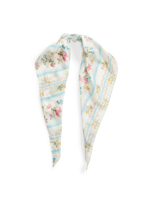 Floral Triangle Headscarf