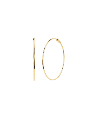 The Perfect Gold Hoop Earring In Yellow Gold