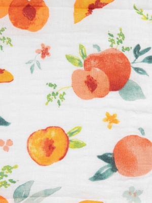 Cotton Muslin Swaddle Blanket - Georgia Peach