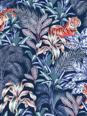 Jungle Tiger Wallpaper From The Wallpaper Republic Collection By Milton & King