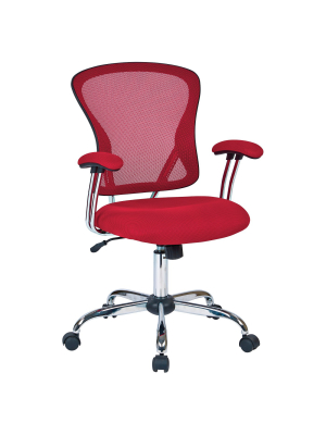 Juliana Task Chair Red Mesh - Osp Home Furnishings