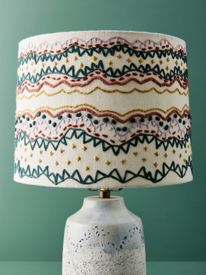 Embellished Wave Lamp Shade