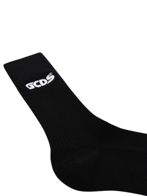 Gcds Logo Intarsia Socks