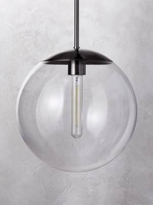 Vega Indoor-outdoor Black Nickel Pendant Light