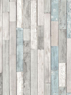 Barn Board Grey Thin Plank Wallpaper From The Essentials Collection By Brewster Home Fashions