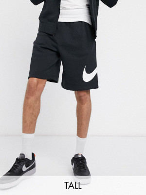 Nike Tall Club Shorts In Black