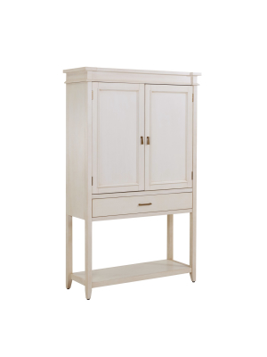 Aiden Lane Peluda Fold Out Bar Cabinet Antique White