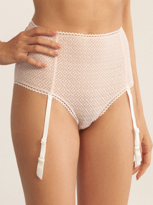 Betty High Waisted Brief With Removable Garters