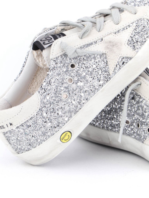 Golden Goose Kids Superstar Glitter Sneakers