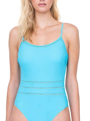 Gottex Finesse Round Neck Tank One Piece Swimsuit