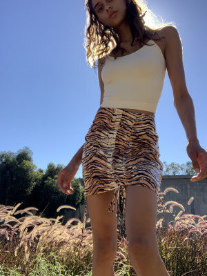 Lioness The Met Animal Print Mini Skirt