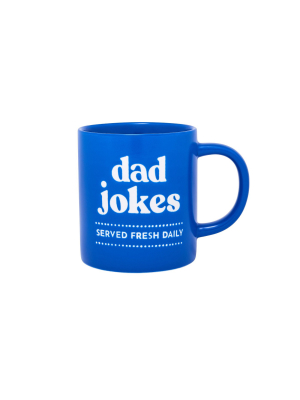 16oz Stoneware Dad Jokes Served Daily Mug - Parker Lane